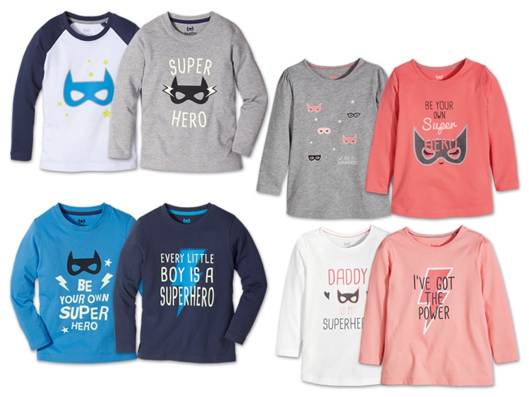 LUPILU(R) Kleinkinder Langarmshirts, 2 Stück
