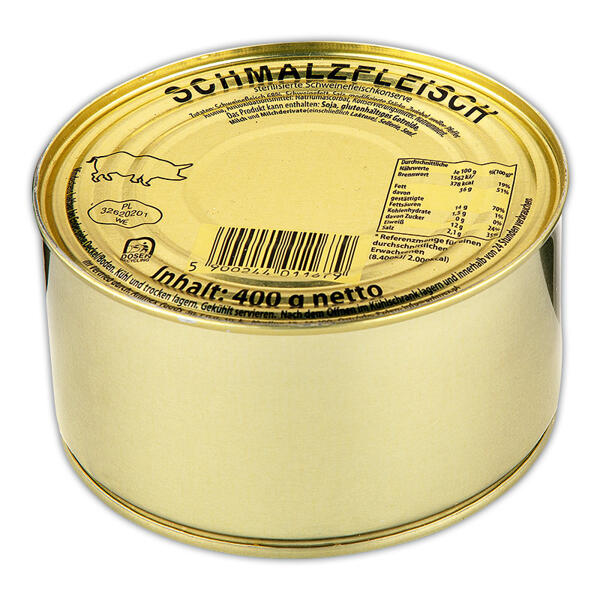 Schweinefleisch in der Dose