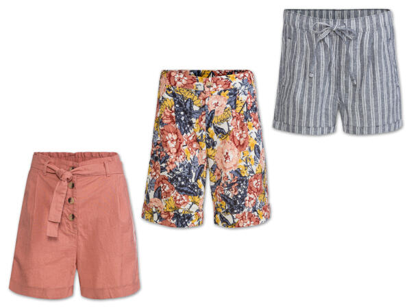 Damen Leinenshorts