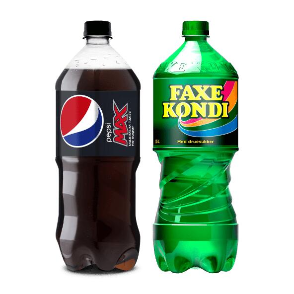 Pepsi Max eller Faxe Kondi