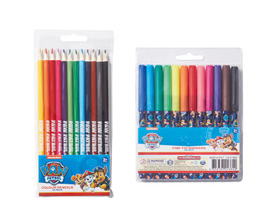Licensed Colour Pencils or Markers 12 Pack