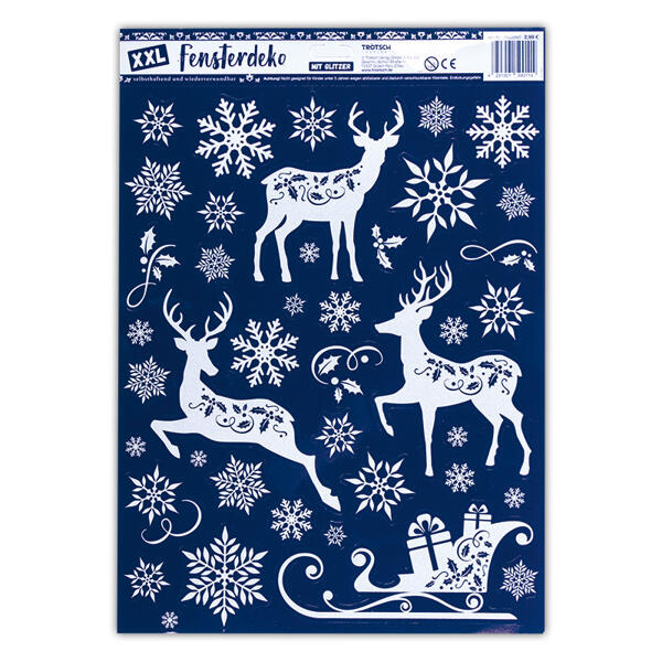 Winterliche Wand- und Fensterdeko