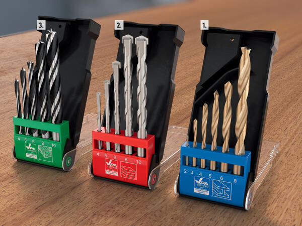 Set de forets six pans, 5 pièces