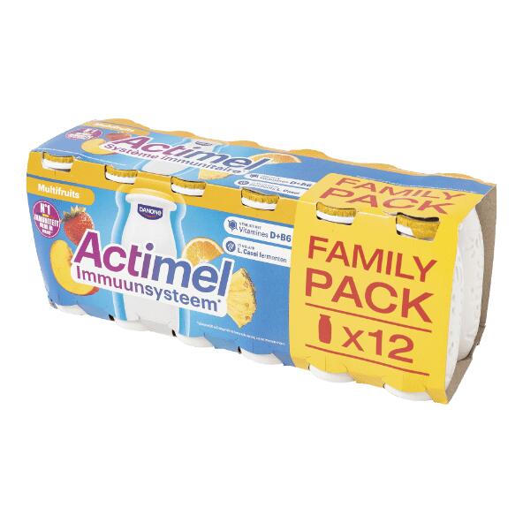 DANONE(R) 				Actimel Multifruit, 12 St.