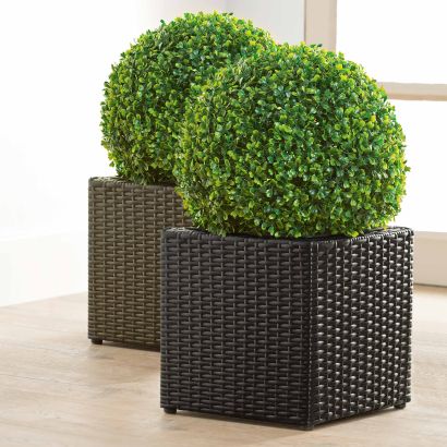 Polyrattan-Korb