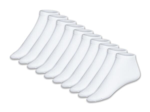 Damen/Herren Sneakersocken, 10 Paar