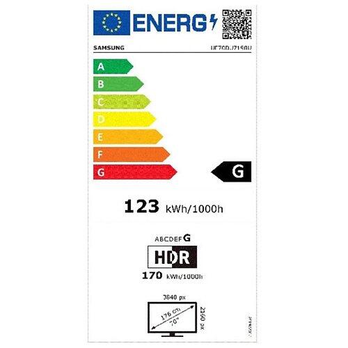 SAMSUNG TV UE70DU7190 UXXN 70", 3840 × 2160 (Ultra HD 4K), LED-LCD