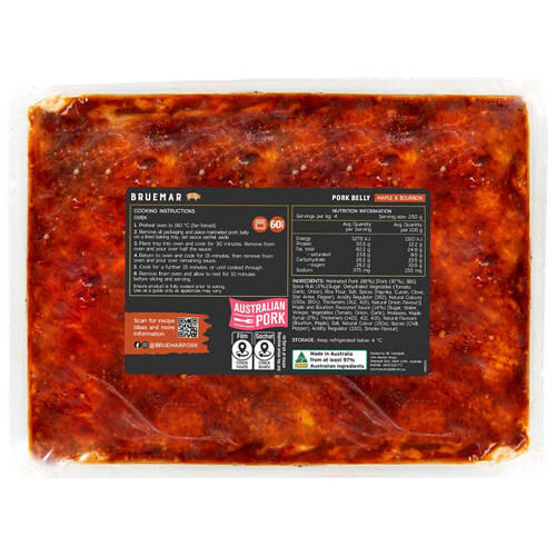 Maple & Bourbon Pork Belly