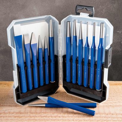 Meißel- und Durchschlag-Set, 12-teilig