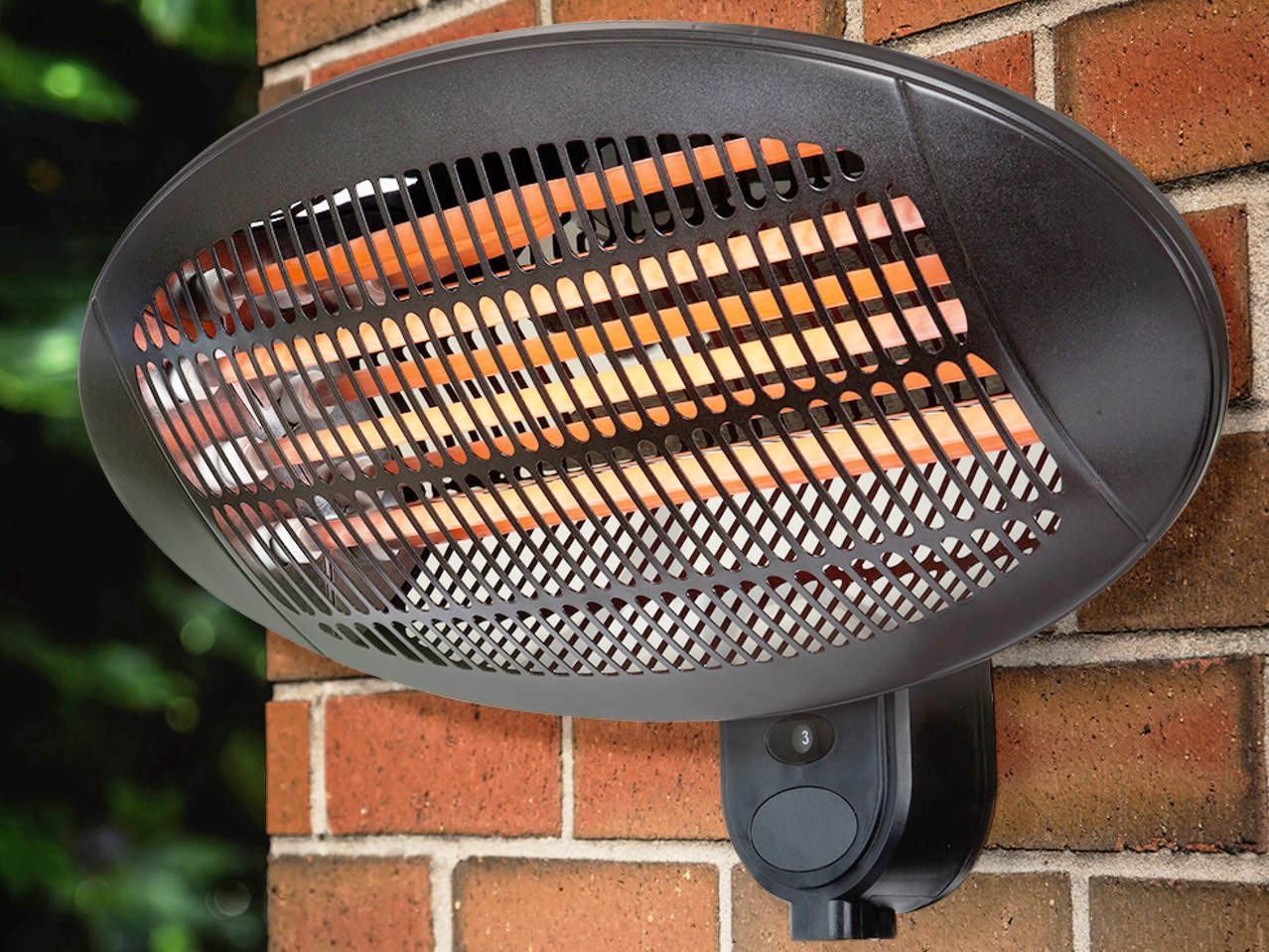 WARMLITE 2000W Quartz Patio Heater Freestanding or Wall-Mountable