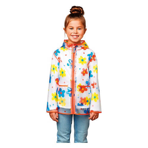 Toddler's Rain Jacket - Flower, 3T