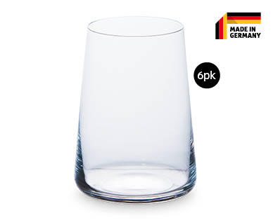 Crystal Water or Spirit Glasses 6pk