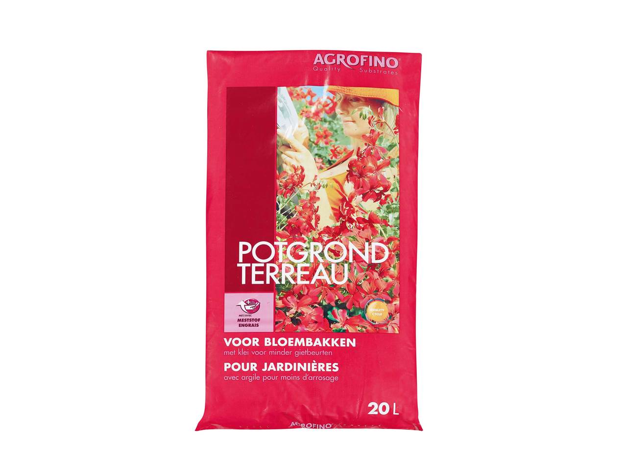 Potgrond voor bloembakken