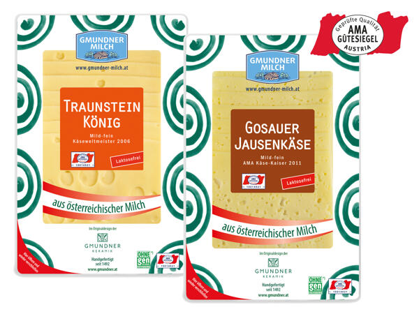 Gmundner Milch Käse in Scheiben