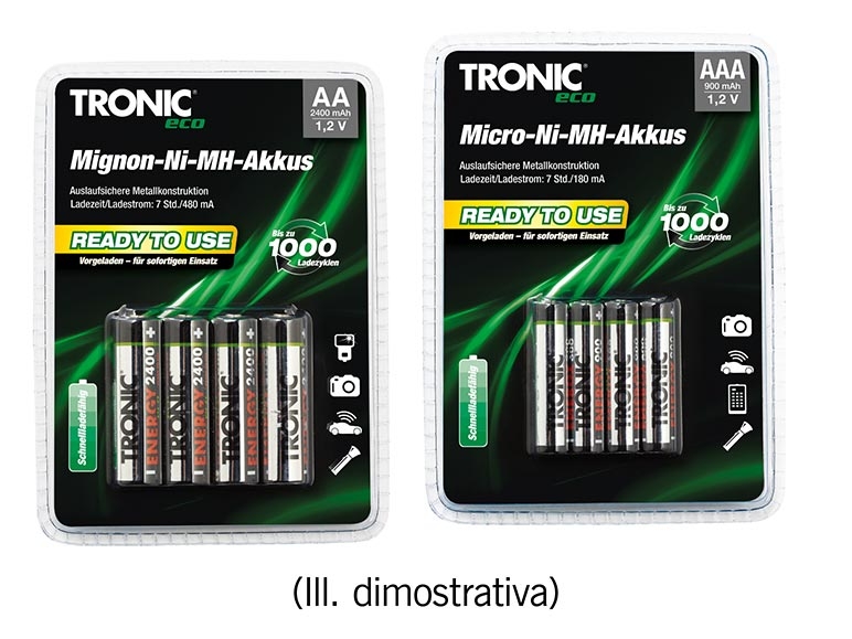 Batterie, 4 pezzi