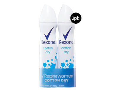 Rexona Men's or Women's Antiperspirant Deodorant 2 x 145g