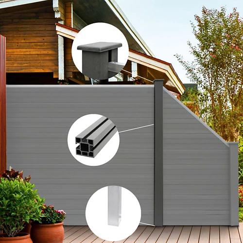 HOME DELUXE WPC Sichtschutzzaun CALLADO - Pfosten 