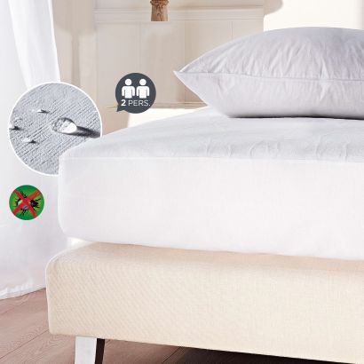 Protège-matelas imperméable, 2 pers.