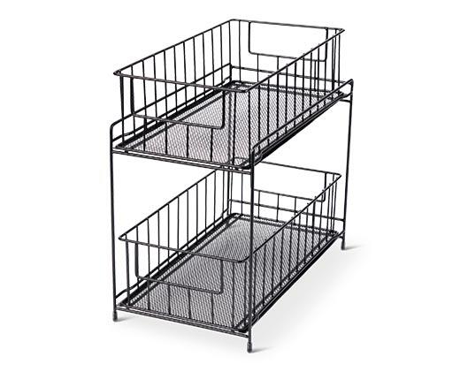 Huntington Home 2 Tiered Mesh Organizer
