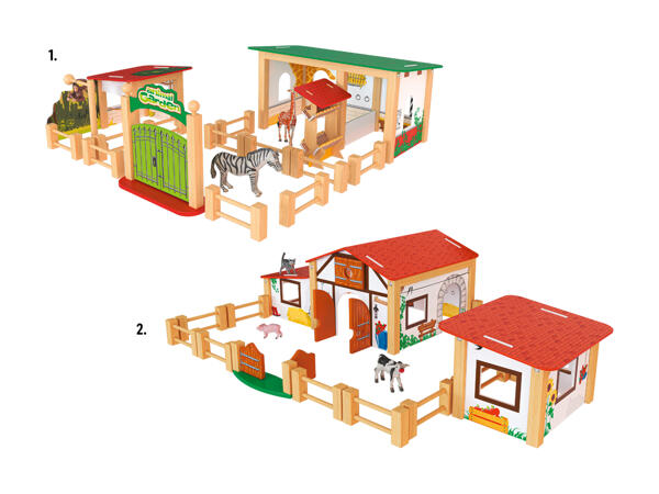 Holz-Zoogehege/​-Bauernhof