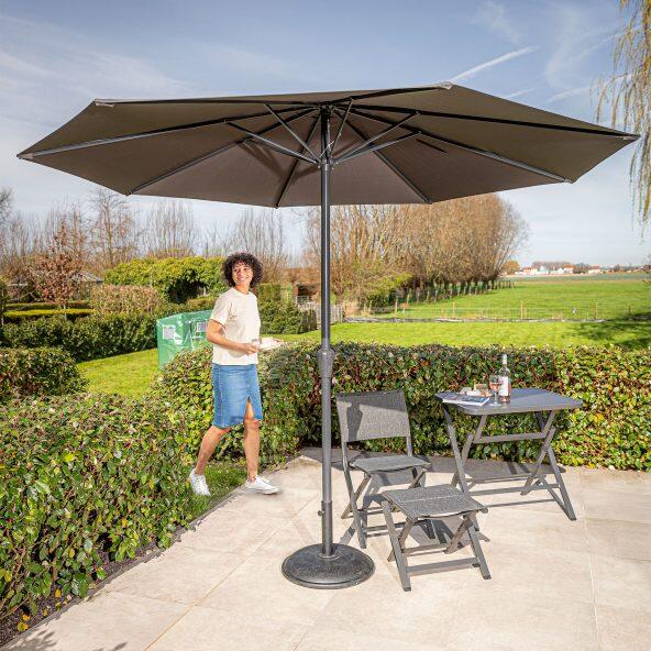 BELAVI(R) 				Parasol de jardin en aluminium