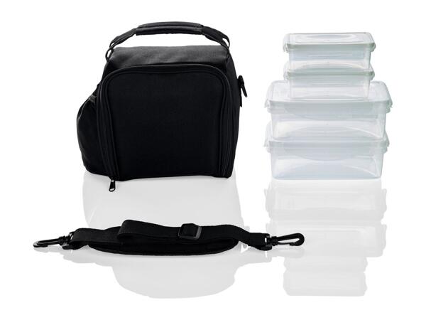 Livarno Home Cool Bag with Lunch Boxes - Black