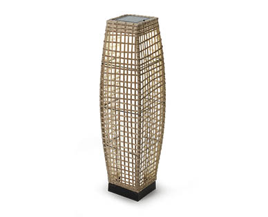 Wicker Bollard Light