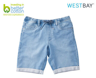 Denim Sweat Shorts