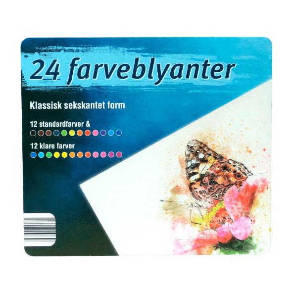 Farveblyanter eller tuscher