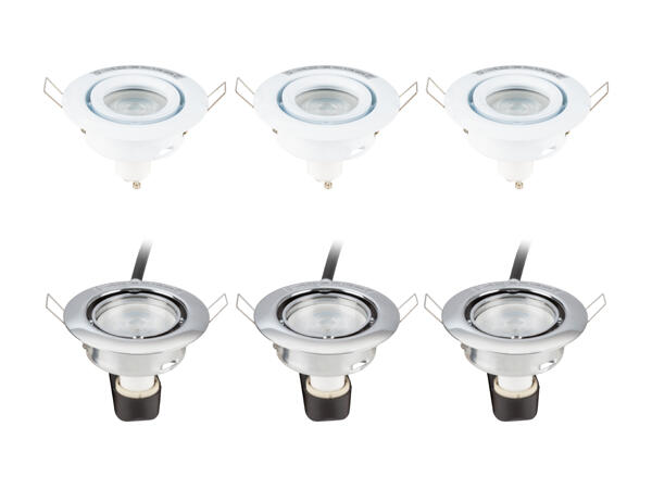 LIVARNO LUX(R) LED-indbygnings-spot 3-pak