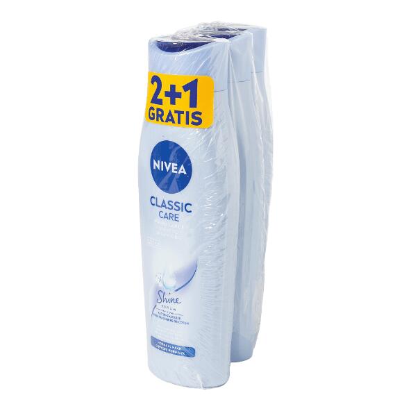 NIVEA(R) 				Shampoing pour femmes, 3 pcs