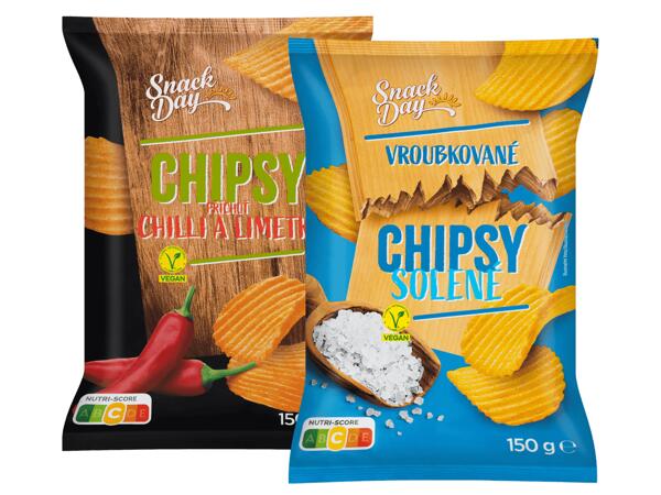 SNACK DAY Bramborové chipsy