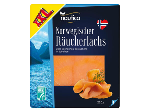 Norwegischer Räucherlachs 200 g + 20 g gratis