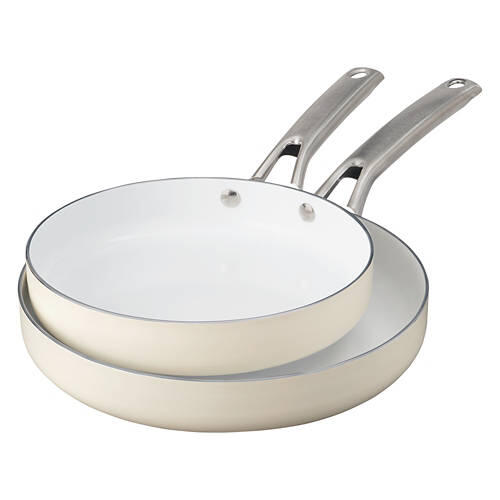 8" & 10" Frypan Set, Cream