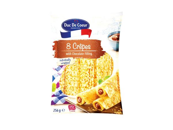 Crêpes with Chocolate Filling