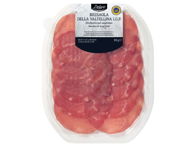 Italiaanse bresaola gesneden IGP
