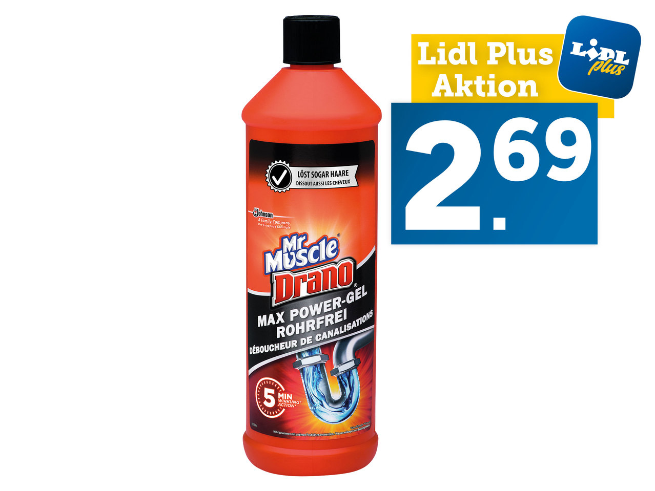 MR. MUSCLE Drano Power-Gel Rohrreiniger