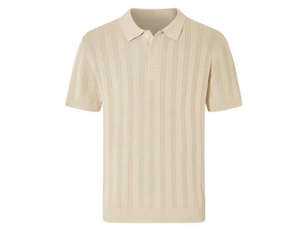 Men's knitted polo shirt
