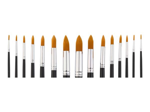 Crelando Round Paint Brush Set