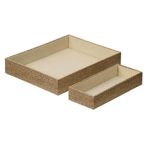 Woven Desk Organizer, Paper Tray