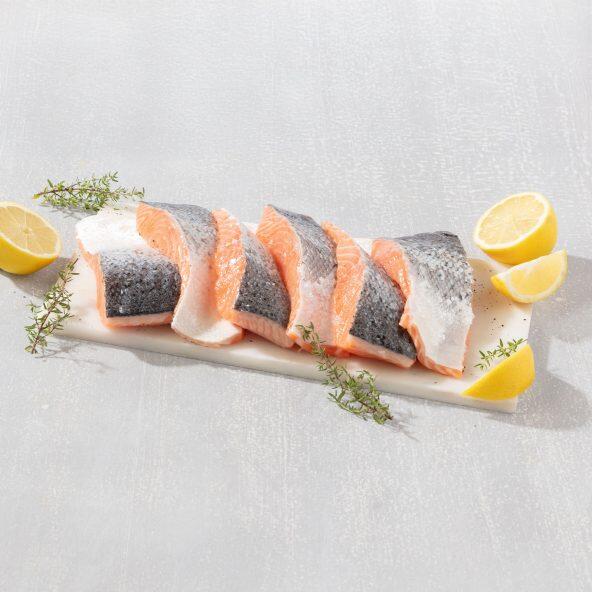 GOLDEN SEAFOOD(R) 				Frischer Lachs mit Haut, 6 St.