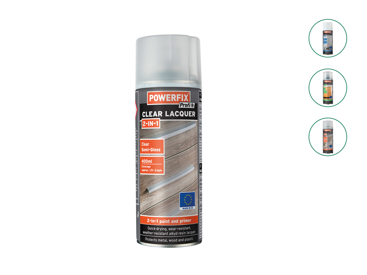 Powerfix Profi Clear Lacquer or Radiator Enamel Paint1