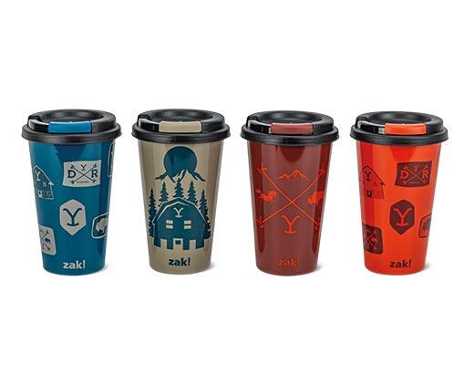 Zak! 4 Pack Hot Beverage Tumblers