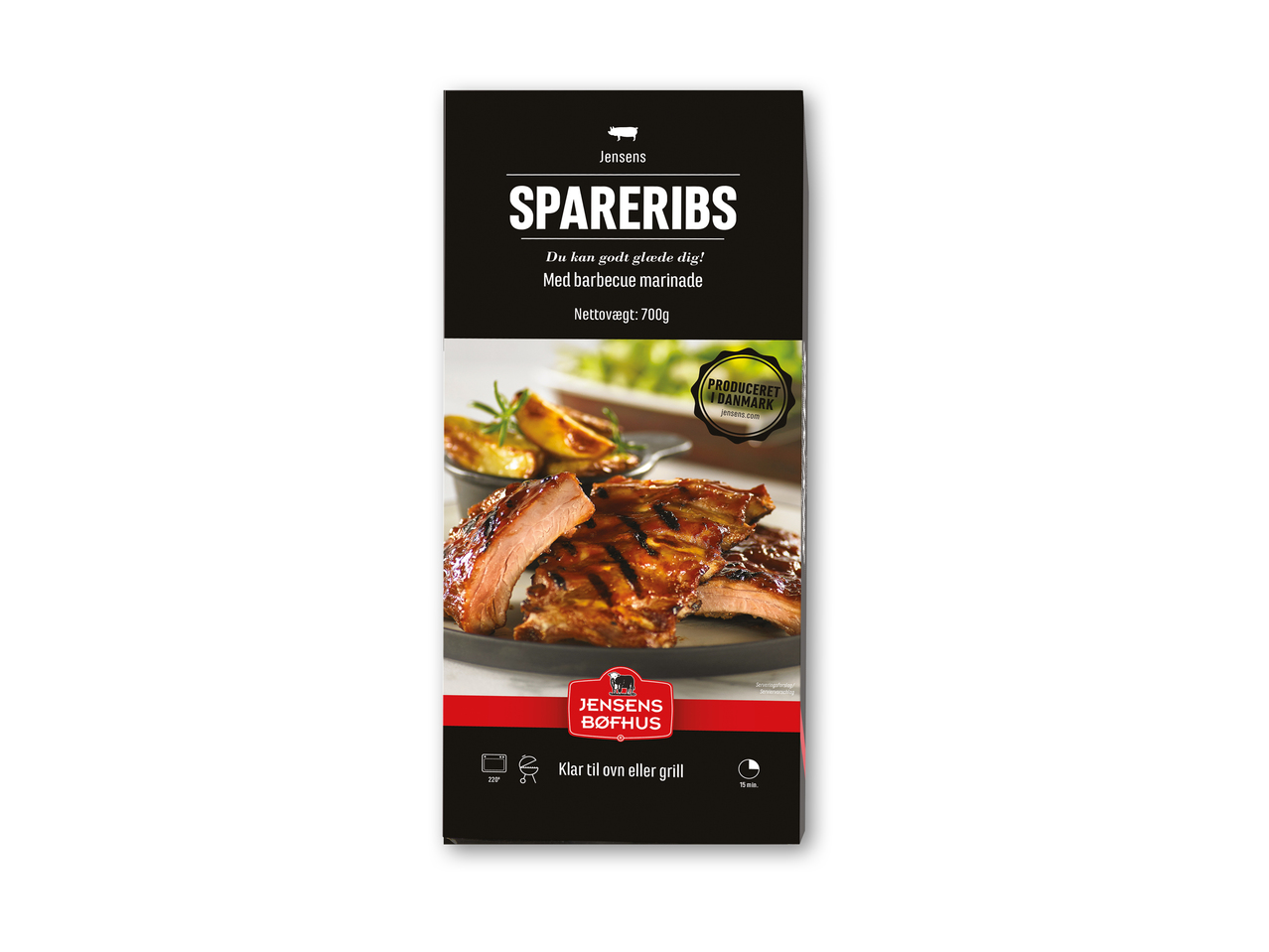 JENSENS Pulled pork eller spareribs