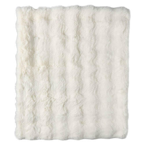 50" x 60" Cozy Throw Blanket, White Rabbit Bubble