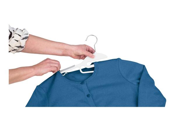 White Coat Hangers - 10 Pack