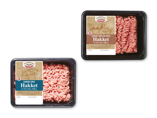 Dansk hakket gris og kalv