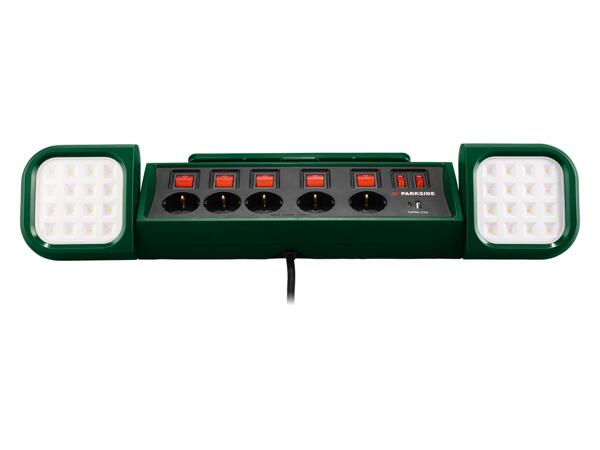 LED Work Light With Power Strip