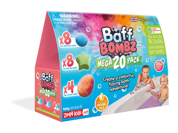 Zimpli Kids Baff Bombz - 20 Pack