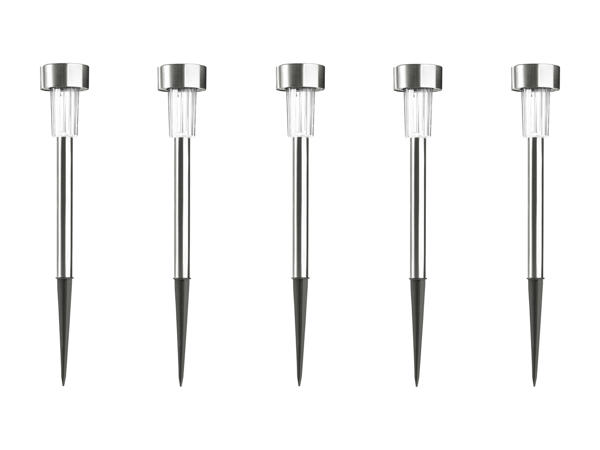 Balises solaires à LED, lot de 5